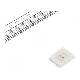 LED SMD 2835 portocalie 2450-3350K 4650mcd 3,5x2,8x1,9mm | Electronic-mag.ro | Componente Electronice