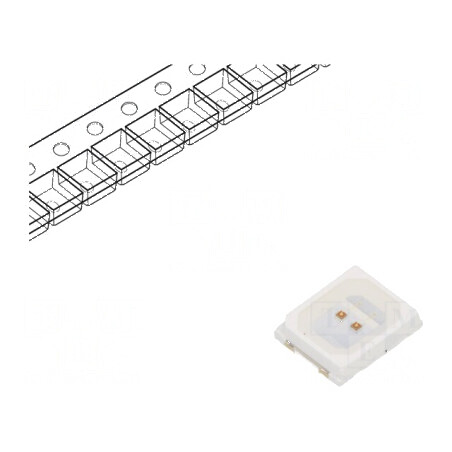 LED SMD 2835 portocalie 2450-3350K 4650mcd 3,5x2,8x1,9mm | Electronic-mag.ro | Componente Electronice