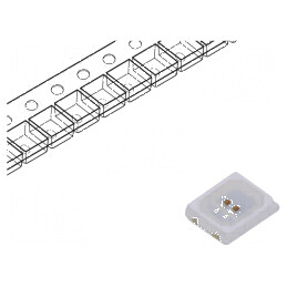 LED SMD 2835 galben 1750-2250mcd 3.5x2.8x1.9mm | Electronic-mag.ro | Componente Electronice