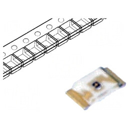 LED SMD 0603 Verde 18-112mcd 1,6x0,8x0,3mm 130° 1,8-2,4V | Electronic-mag.ro | Componente Electronice