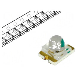 LED SMD 1210 Portocalie 450-1200mcd 3,2x2,4x2,4mm 25° 2-2,4V | Electronic-mag.ro | Componente Electronice