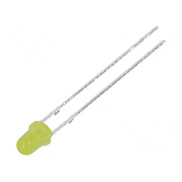 LED 3mm galben 220-330mcd 70° convex | Electronic-mag.ro | Componente Electronice