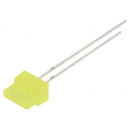 LED dreptunghiular galben 1,8x7,05mm 150-220mcd 30° 20mA | Electronic-mag.ro | Componente Electronice
