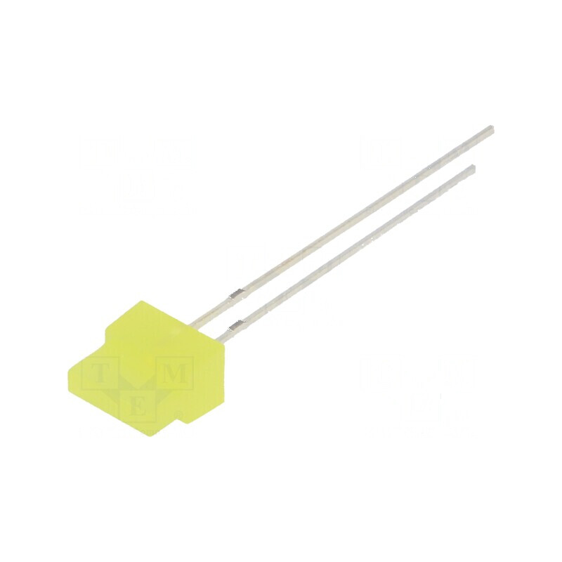 LED dreptunghiular galben 1,8x7,05mm 150-220mcd 30° 20mA | Electronic-mag.ro | Componente Electronice