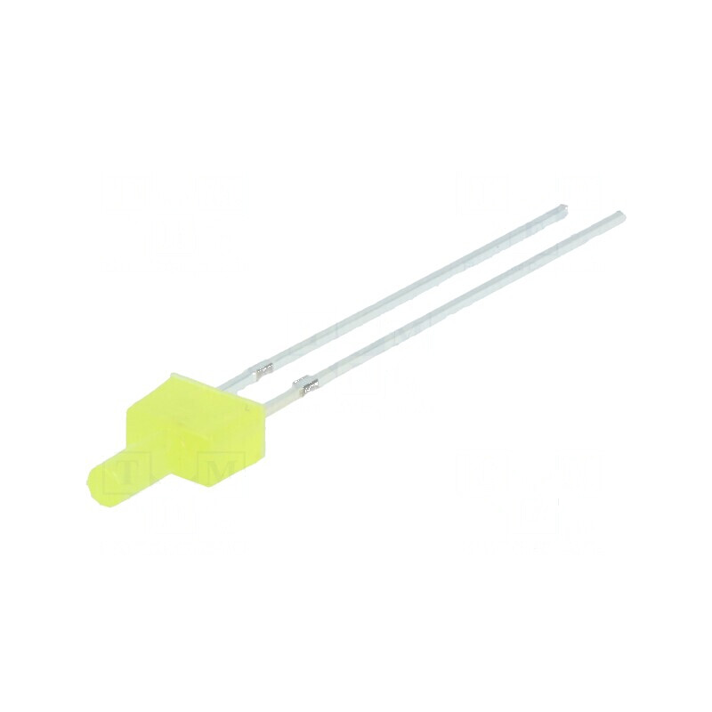 LED 2mm galben 100-150mcd 90° plat 4,8x2,5mm | Electronic-mag.ro | Componente Electronice