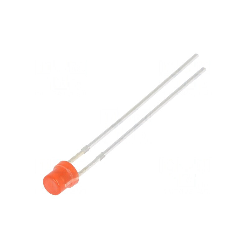 LED 3mm roșie 100-150mcd 120° concav | Electronic-mag.ro | Componente Electronice