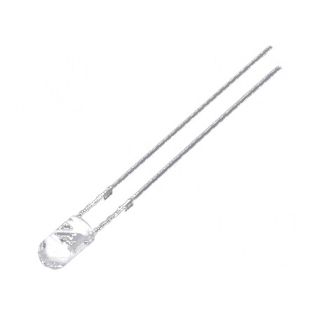 LED 3mm roșie 1120÷1560mcd 30° convex | Electronic-mag.ro | Componente Electronice