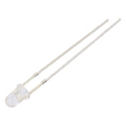 LED galben 3mm 500-750mcd 70° convex | Electronic-mag.ro | Componente Electronice