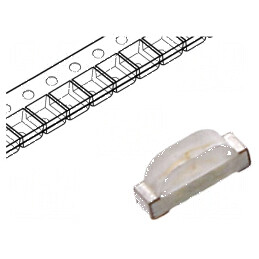 LED SMD 0802 Verde 400-700mcd 2,1x0,6x1mm 120° 20mA | Electronic-mag.ro | Componente Electronice