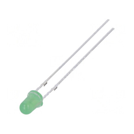 LED 3mm galben-verde 68-100mcd 70° convex | Electronic-mag.ro | Componente Electronice