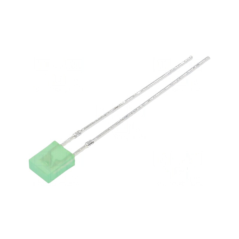 LED dreptunghiular 2x4x5mm galben-verde 68-100mcd 100° 20mA | Electronic-mag.ro | Componente Electronice