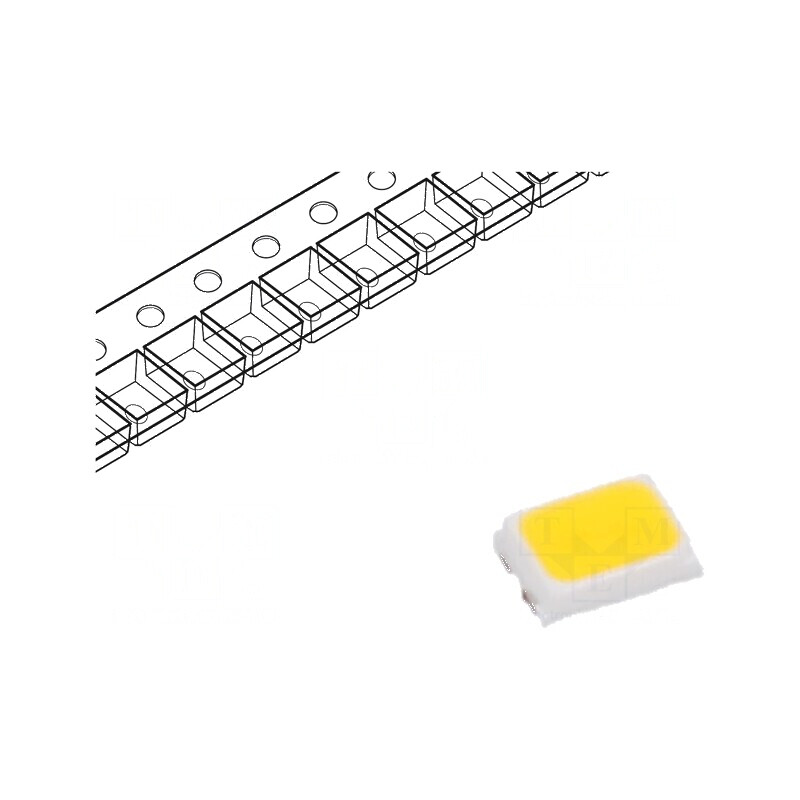 LED SMD 2016 Alb Cald 2700-3400K 5800-7000mcd 120° 60mA | Electronic-mag.ro | Componente Electronice