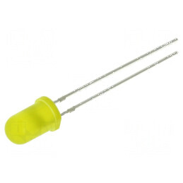 LED 5mm galben 15-20mcd 30° convex | Electronic-mag.ro | Componente Electronice