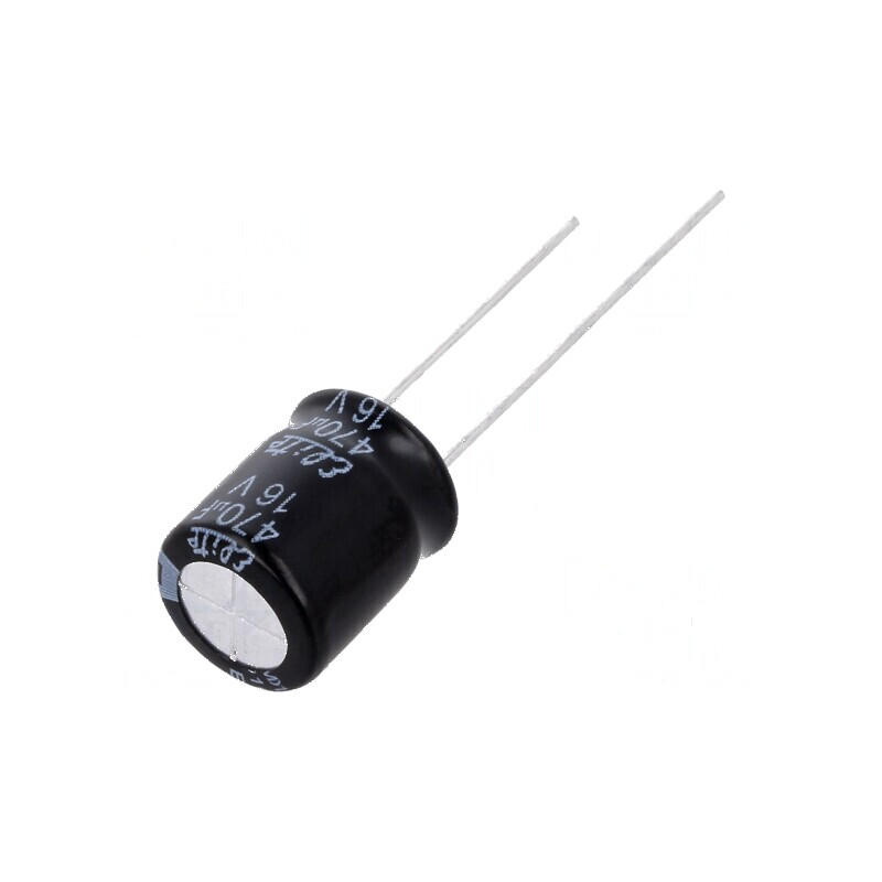 Condensator electrolitic THT 470uF 16V Ø10x12,5mm ±20% | Electronic-mag.ro | Componente Electronice Condensator electrolitic THT 470uF 16V Ø10x12,5mm ±20% | Electronic-mag.ro | Componente Electronice