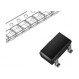 Tranzistor N-MOSFET 30V 0,154A 0,3W SC75 | Electronic-mag.ro | Componente Electronice