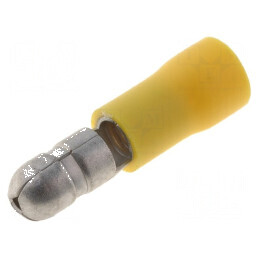 Terminal rotund tată Ø 5mm, 4÷6mm², crimpat, cablu izolat | Electronic-mag.ro | Componente Electronice