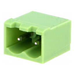 Regletă de conexiuni deconectabilă 5mm, 2 piste, tată | Electronic-mag.ro | Componente Electronice
