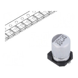 Condensator electrolitic SMD 2,2uF 50V 4x5,7mm low ESR | Electronic-mag.ro | Componente Electronice