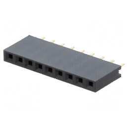 Conector şiruri pini soclu mamă 9 pin THT 1x9 2,54mm | Electronic-mag.ro | Componente Electronice