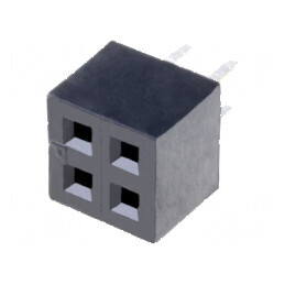 Conector şiruri pini soclu mamă 4 PIN 2mm THT 2x2 | Electronic-mag.ro | Componente Electronice
