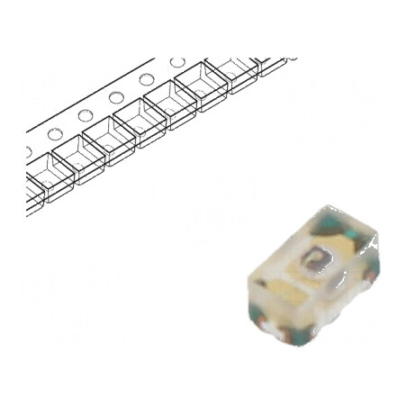 LED SMD 1005 galben 45-112mcd 120° 20mA 60mW | Electronic-mag.ro | Componente Electronice