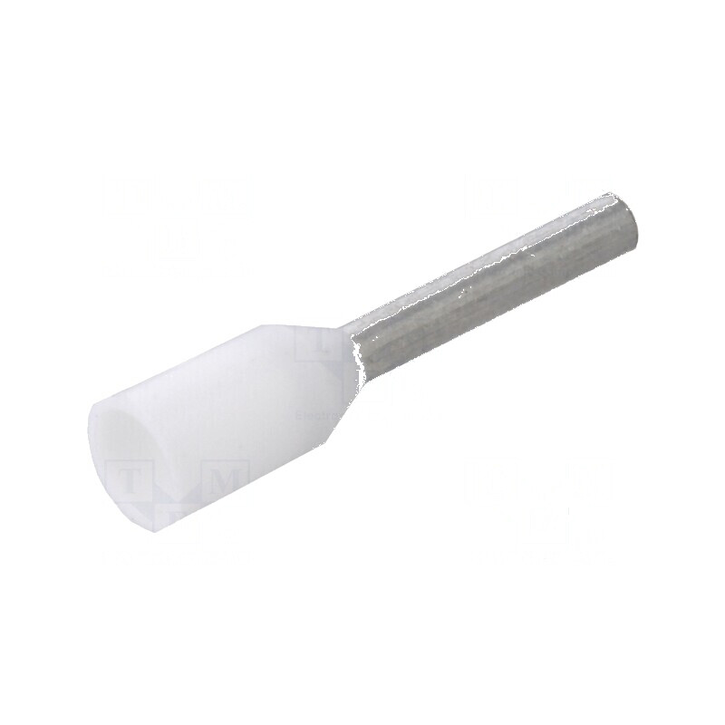 Vârf tub de capăt izolată cupru 0,5mm² 8mm cositorit crimpat | Electronic-mag.ro | Componente Electronice