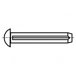 Nit oțel BN 893 2mm x 4mm DIN 1476 ISO 8746 Zincat | Electronic-mag.ro | Componente Electronice