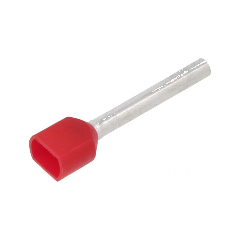 Vârf tub de capăt izolată dublă cupru 1mm² 18mm cositorit | Electronic-mag.ro | Componente Electronice Vârf tub de capăt izolată dublă cupru 1mm² 18mm cositorit | Electronic-mag.ro | Componente Electronice