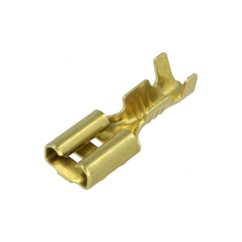 Terminal plat 4,8mm mamă 0,5-1,25mm² crimpat pe cablu | Electronic-mag.ro | Componente Electronice