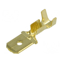 Terminal plat 6,3mm 0,8mm tată 1÷2,5mm² crimpat pe cablu | Electronic-mag.ro | Componente Electronice