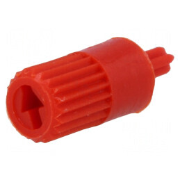 Buton rotativ ax roșu Ø5mm | Electronic-mag.ro | Componente Electronice