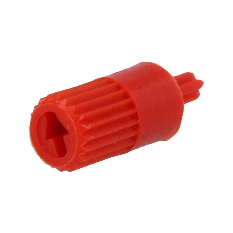 Buton rotativ ax roșu Ø5mm | Electronic-mag.ro | Componente Electronice
