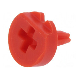 Buton rotativ cu indicator roșu Ø6,3mm pentru trimere | Electronic-mag.ro | Componente Electronice