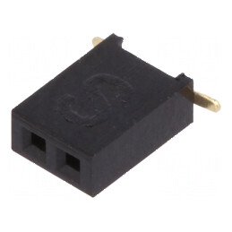 Conector şiruri pini soclu mamă 2x1 1,27mm SMT | Electronic-mag.ro | Componente Electronice