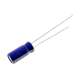 Condensator electrolitic THT 2,2uF 50VDC Ø4x7mm 1,5mm Raster | Electronic-mag.ro | Componente Electronice