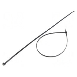 Colier de strângere poliamidă 400mm 4,8mm 222N negru | Electronic-mag.ro | Componente Electronice