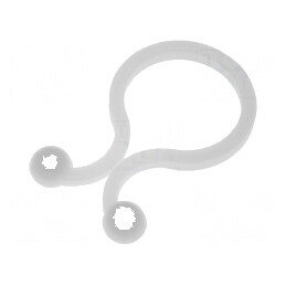 Clipsuri pentru cablu 13,8mm din poliamidă naturală UL94V-2 | Electronic-mag.ro | Componente Electronice