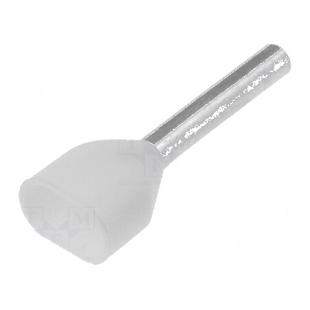Vârf tub de capăt dublă izolat cupru 0,5mm² 10mm cositorit | Electronic-mag.ro | Componente Electronice