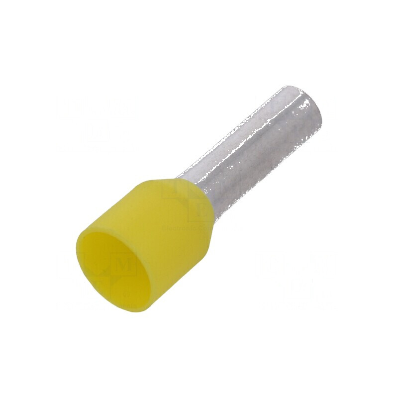 Vârf tub capăt cupru 6mm2 12mm cositorit crimpat izolată | Electronic-mag.ro | Componente Electronice