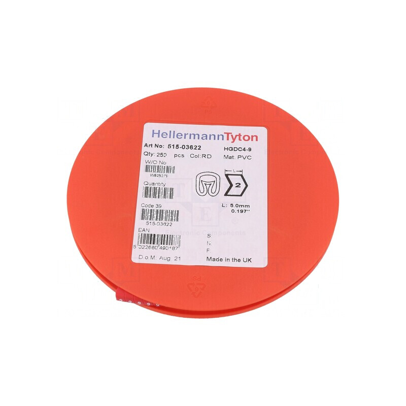 Markere Marcaj PVC roșie 2 4÷9mm 65÷105°C | Electronic-mag.ro | Componente Electronice Markere Marcaj PVC roșie 2 4÷9mm 65÷105°C | Electronic-mag.ro | Componente Electronice