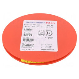 Markere Marcaj PVC Galben 2-4mm pentru Temperatură 65-105°C | Electronic-mag.ro | Componente Electronice