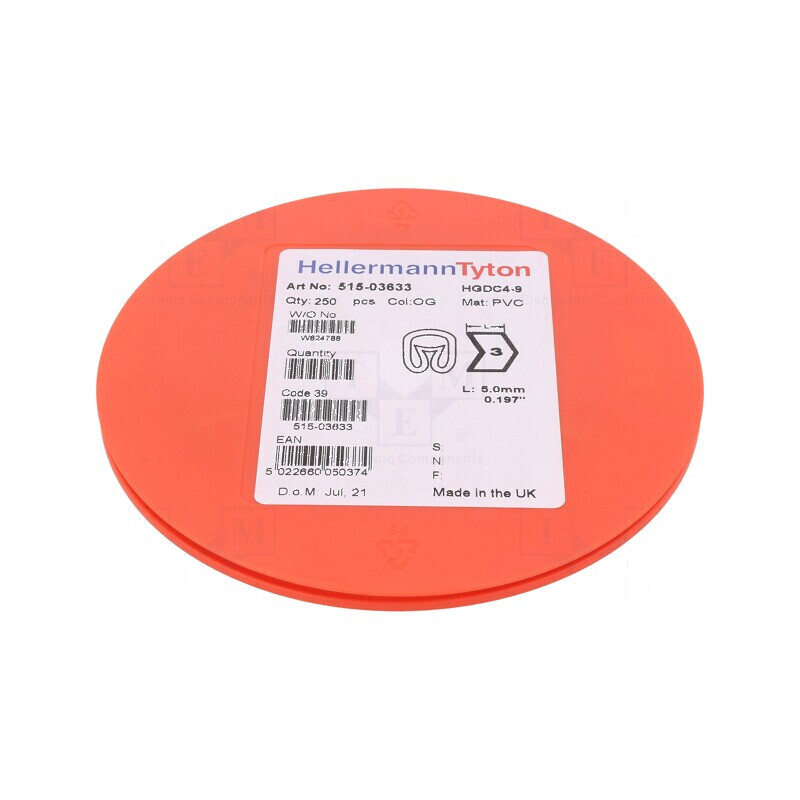 Markere Marcaj PVC portocalie 3-4÷9mm 65-105°C | Electronic-mag.ro | Componente Electronice Markere Marcaj PVC portocalie 3-4÷9mm 65-105°C | Electronic-mag.ro | Componente Electronice