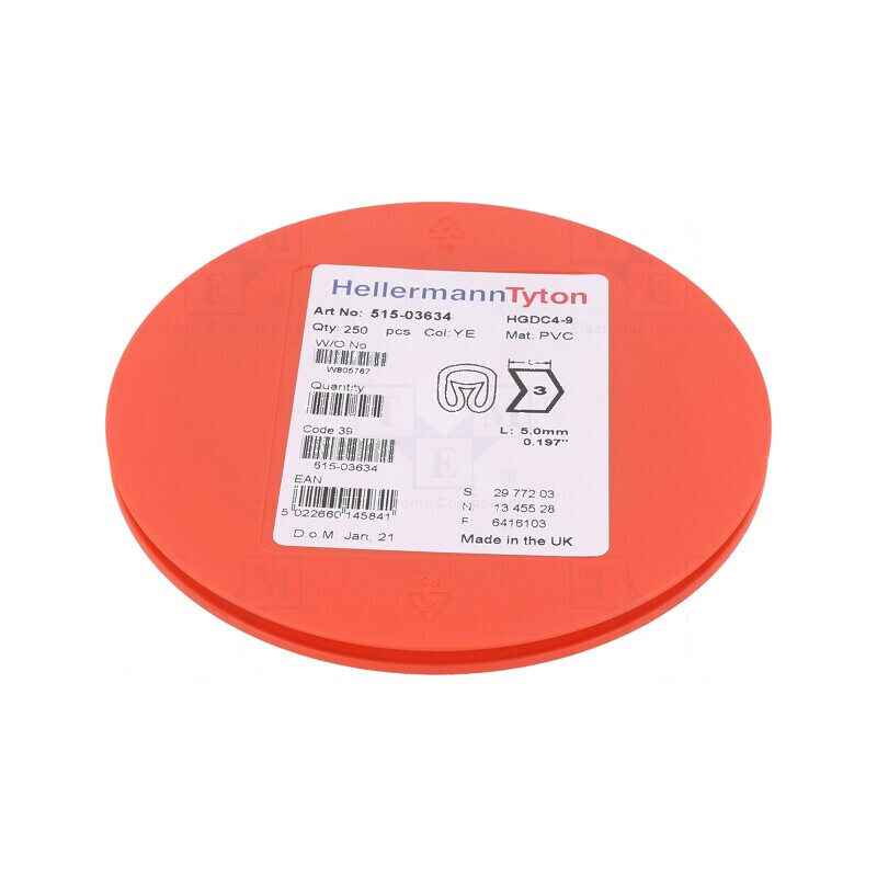 Markere Marcaj PVC galben 3-4÷9mm -65÷105°C | Electronic-mag.ro | Componente Electronice
