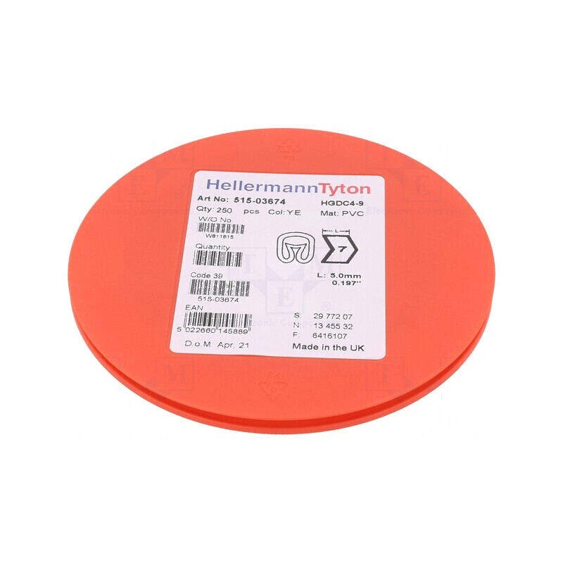 Markere Marcaj PVC Galben 7 4÷9mm -65÷105°C | Electronic-mag.ro | Componente Electronice Markere Marcaj PVC Galben 7 4÷9mm -65÷105°C | Electronic-mag.ro | Componente Electronice