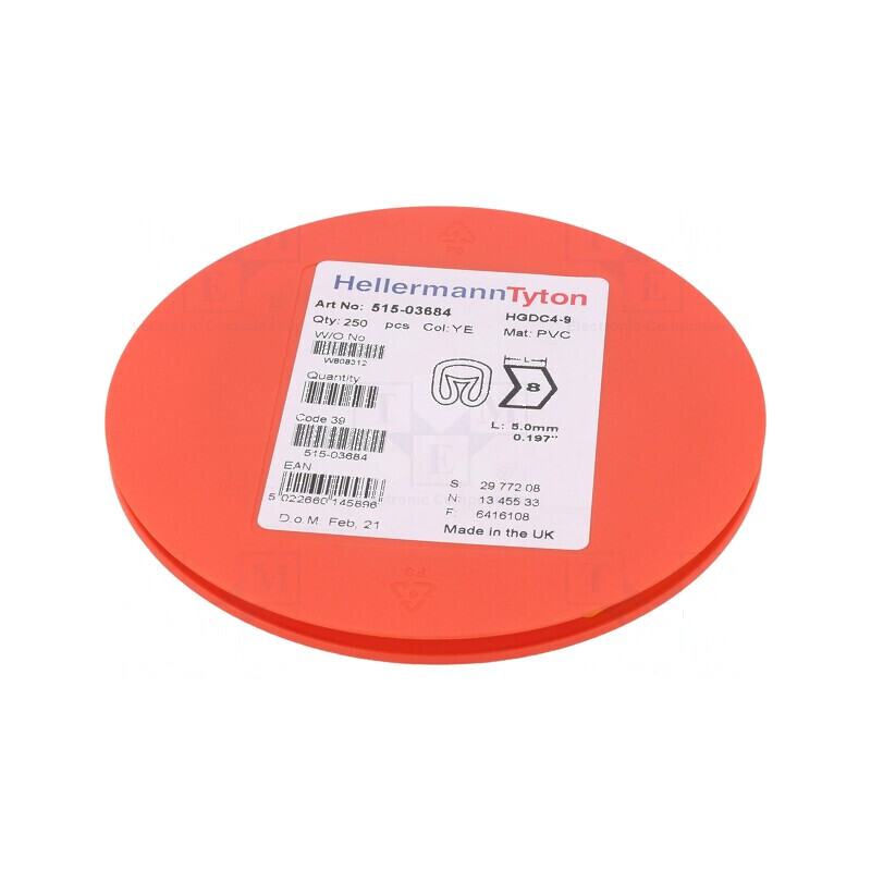 Markere Marcaj PVC Galben 8 4÷9mm -65÷105°C | Electronic-mag.ro | Componente Electronice