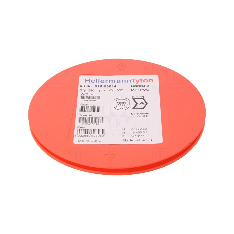 Markere Marcaj PVC Galben 4-9mm 65-105°C | Electronic-mag.ro | Componente Electronice