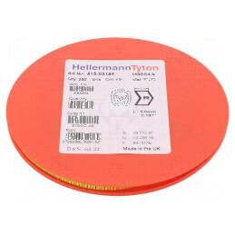 Markere Marcaj PVC galben 4-9mm 65-105°C | Electronic-mag.ro | Componente Electronice