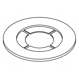 Şaibă rotundă D5,15mm h0,81mm poliamidă - 1 bucata | Electronic-mag.ro | Componente Electronice