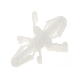 Distanțier PCB poliamidă 4,6mm clichet natural | Electronic-mag.ro | Componente Electronice