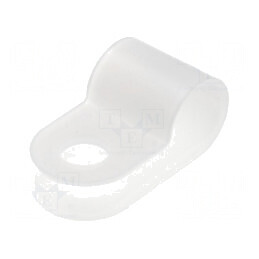 Clipsuri tip P pentru cabluri Ø6,5mm - Natural | Electronic-mag.ro | Componente Electronice